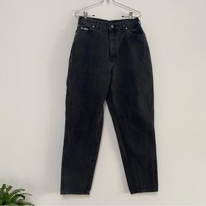 Lee Vintage 100% Cotton Mom’s Jeans Washed Black Size 14, fits like Small/4